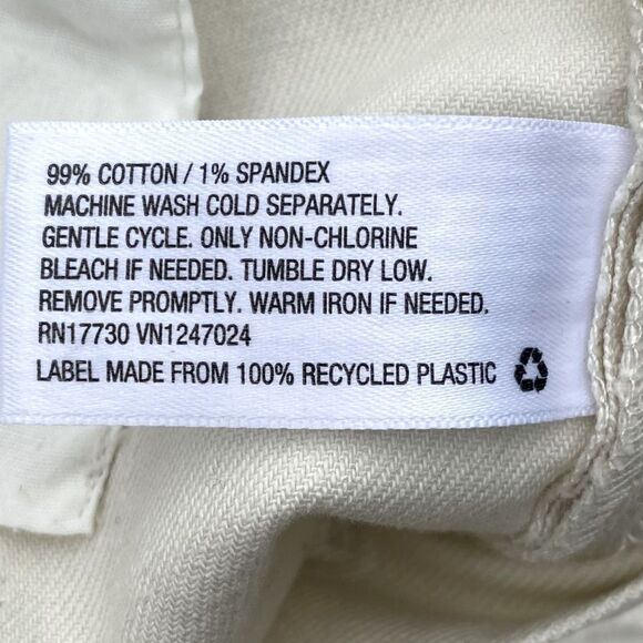 Rachel Comey x Target Wide Leg Cuffed Cropped Pant Ivory. Size 6. EUC! - Picture 5 of 5